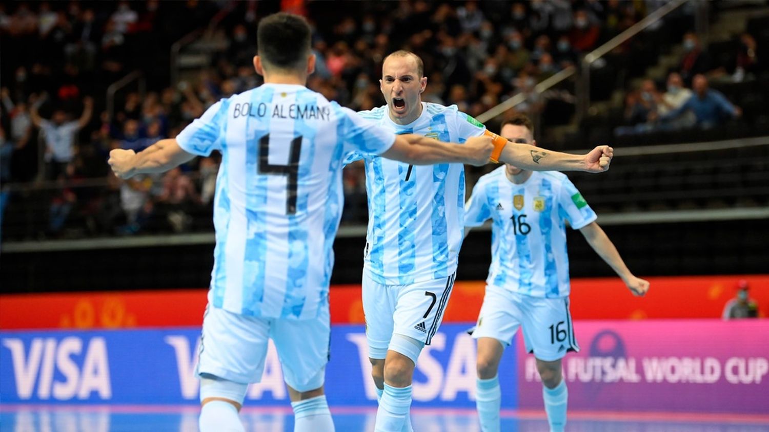 Argentina superó a Rusia y pasó a la semifinal de la Futsal