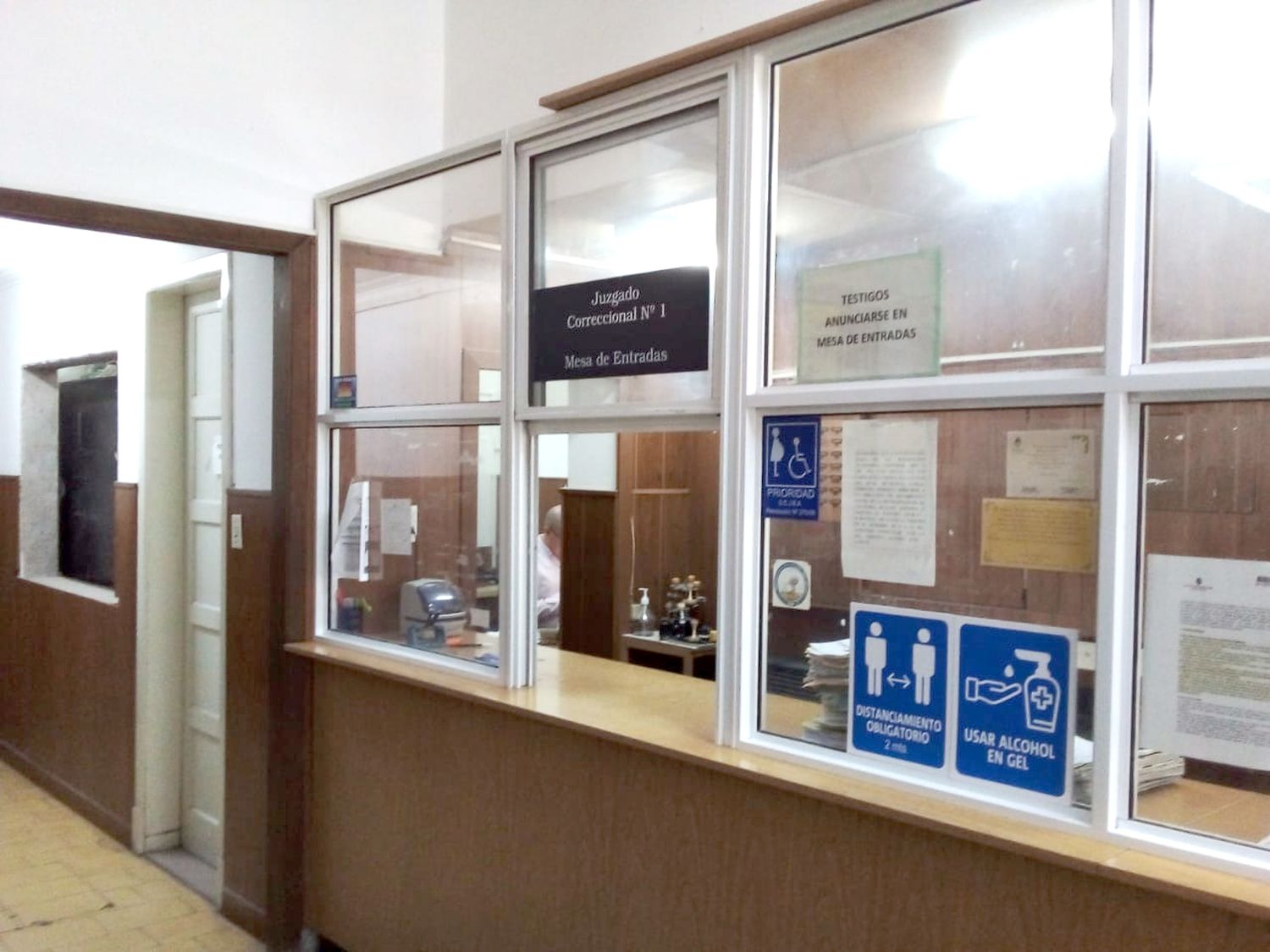 En la oficina del Juzgado Correccional se conoció el pedido de detención