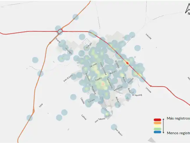 El mapa general para el período julio-septiembre.