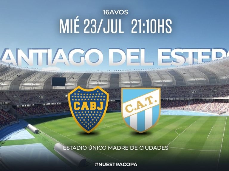 El Xeneize y el Decano tucumano a cara a en Santiago del Estero.Foto:.Copa Argentina