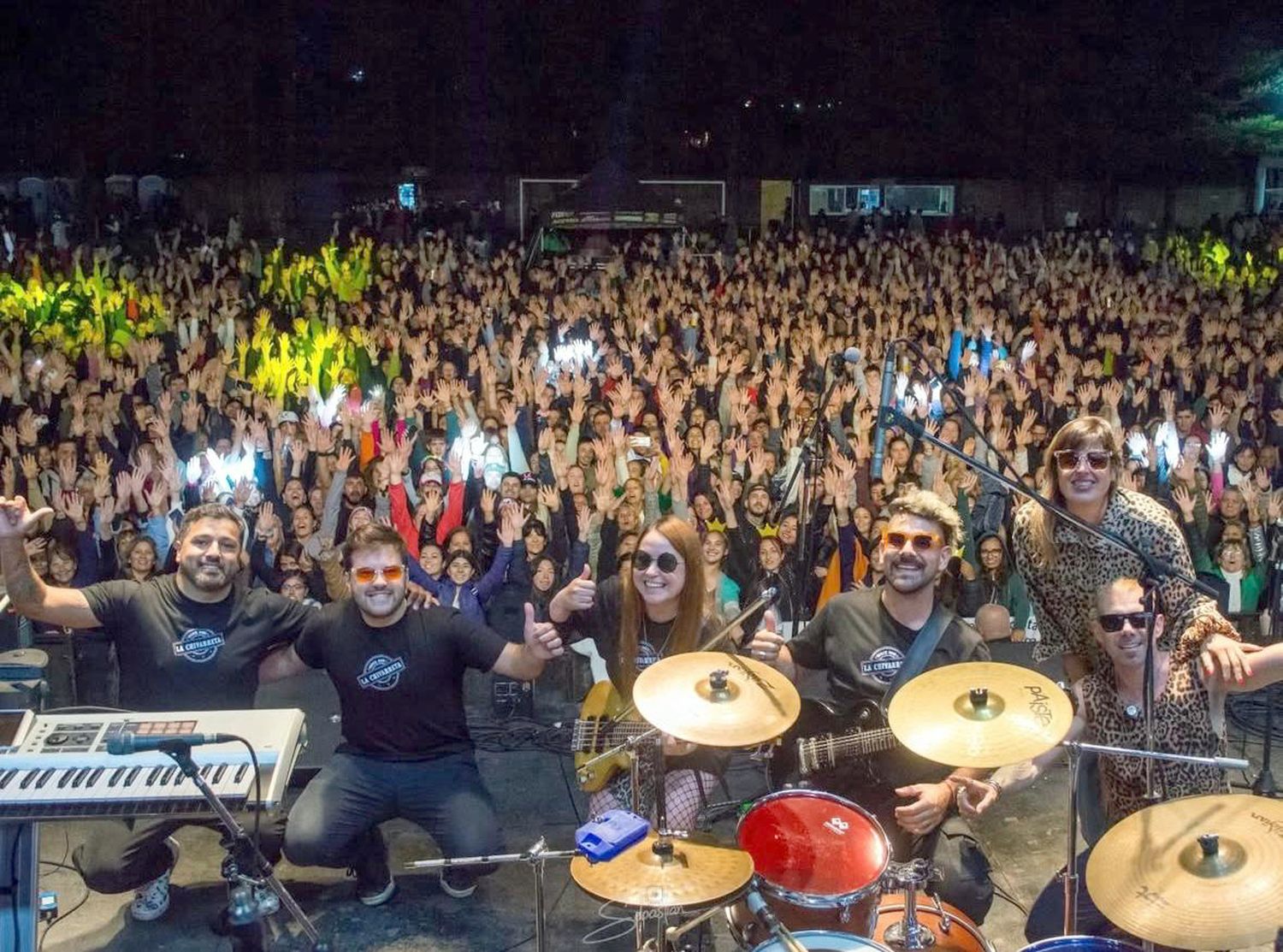 Puesta en escena de “La Chivarreta”. Show llevado a cabo en el Club Del Valle a la espera de La K'onga