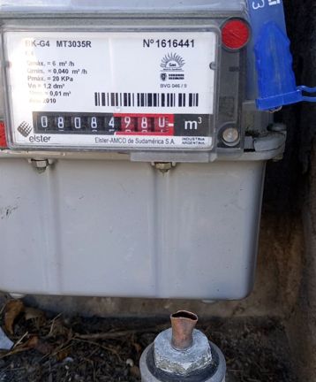 Nuevamente. Se ha producido el robo de caños de cobre de los medidores de gas de viviendas