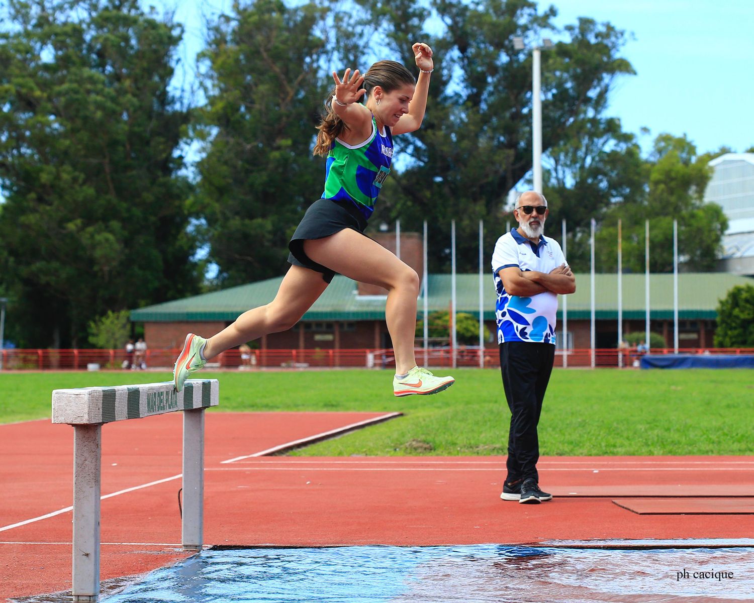 Verina Vezzi durante su prueba en el Campeonato Provincial