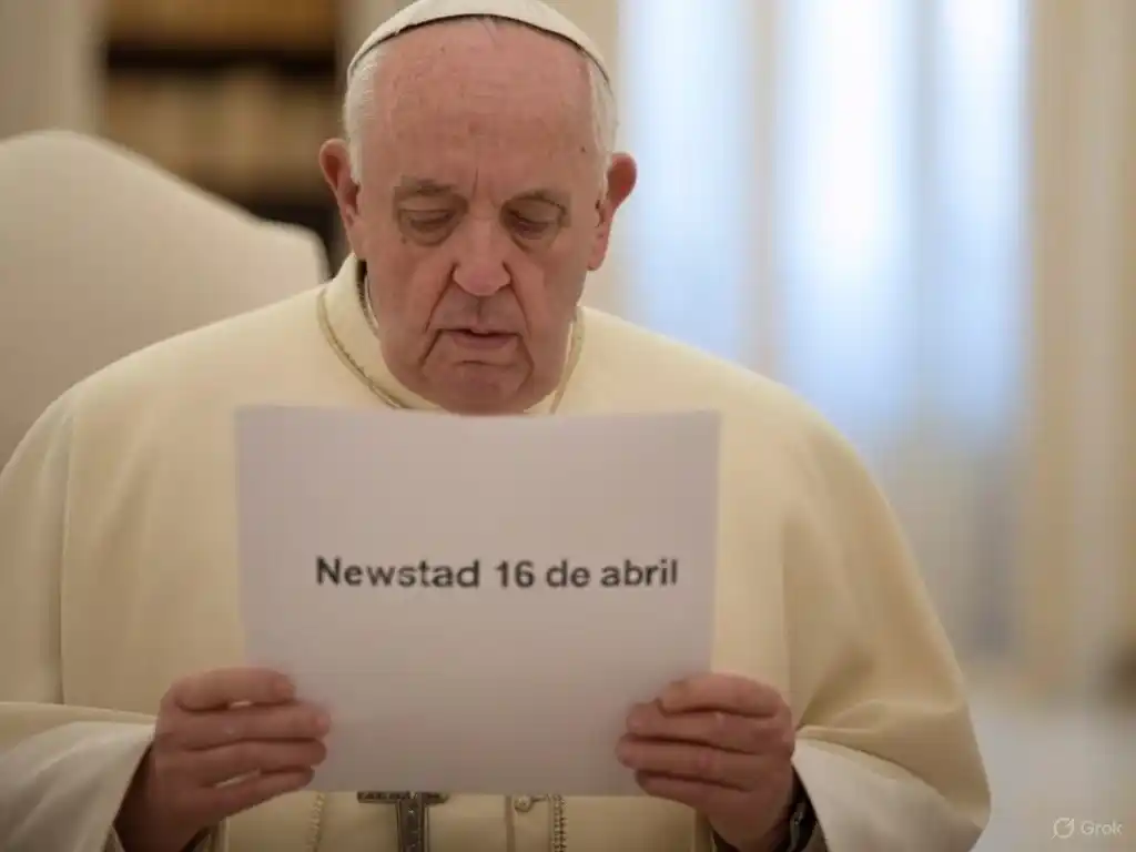 Santoral. Francisco, leyendo el Santoral del 16 de abril.