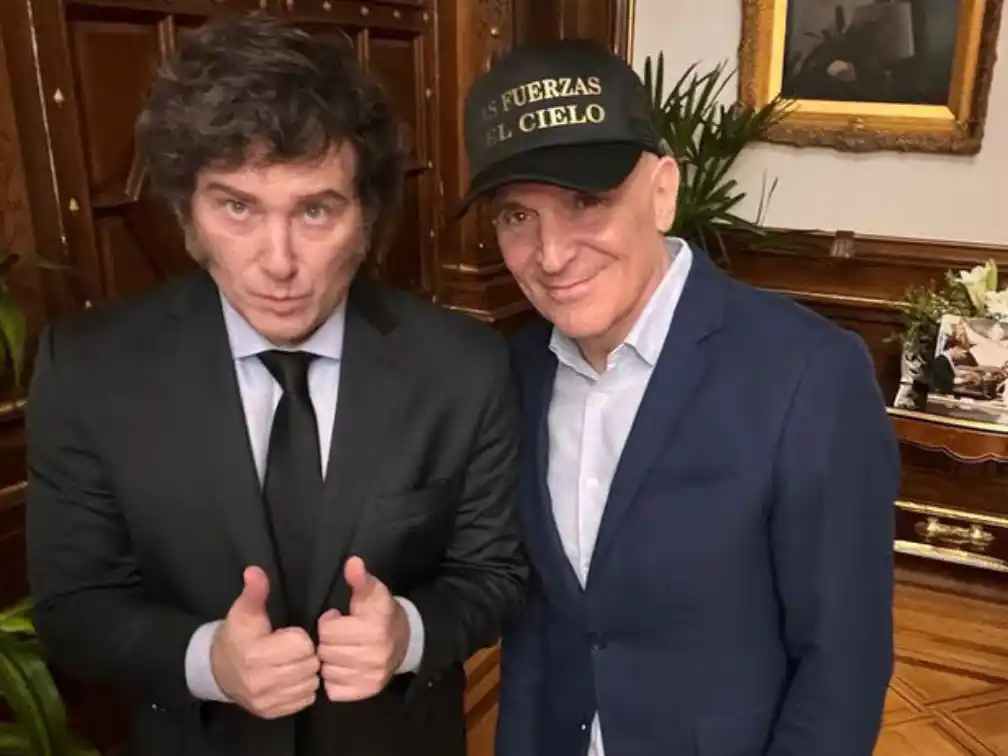 Juntos. José Luis Espert y Javier Milei.