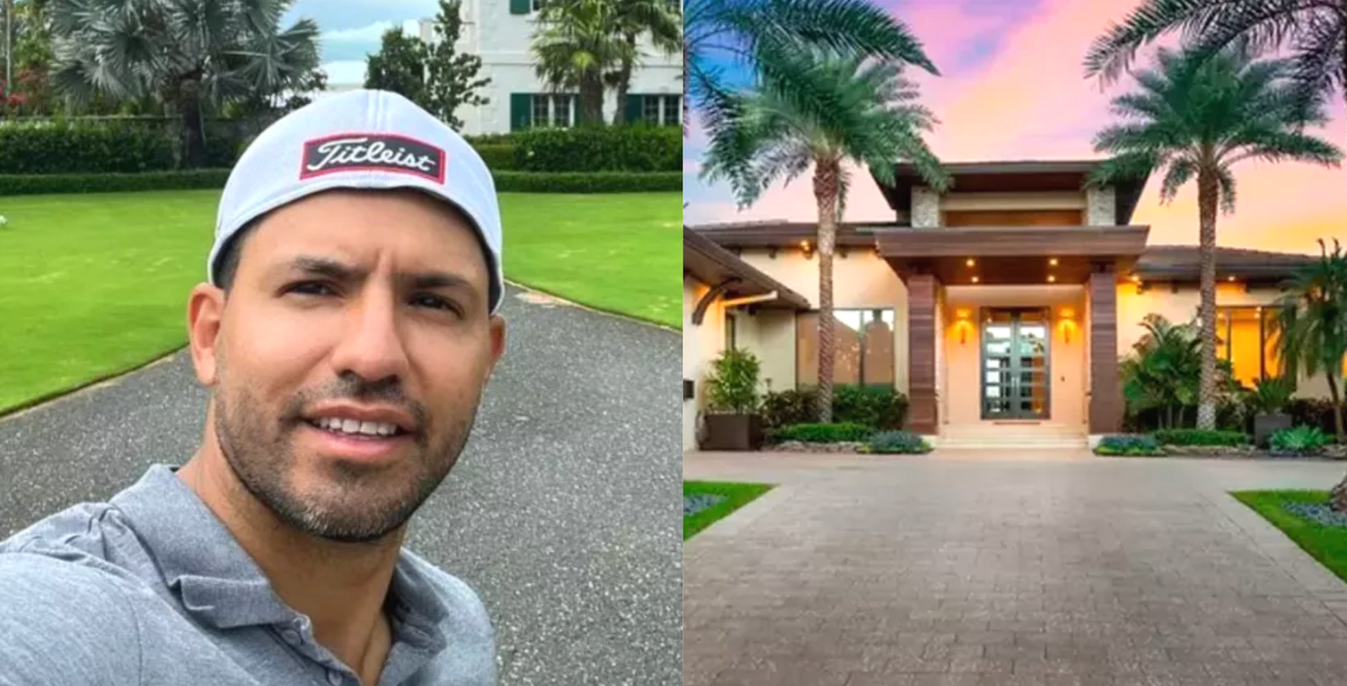 El Kun Agüero mostró cómo es su lujosa mansión en Miami: las fotos