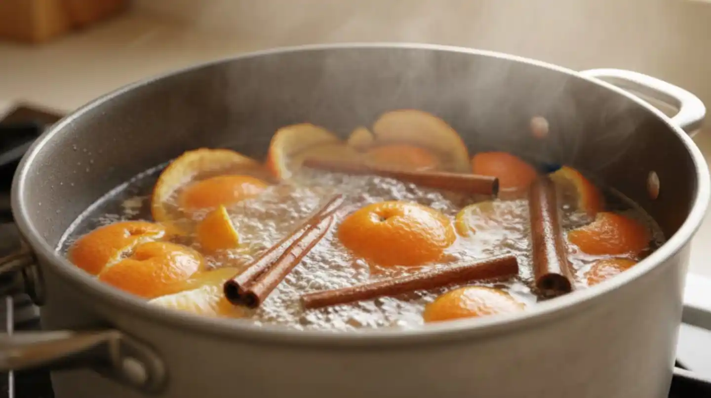 Existe uno poco conocido, pero que tiene distintos beneficios: hervir cáscaras de mandarina con canela. (Imagen ilustrativa IA Gemini).