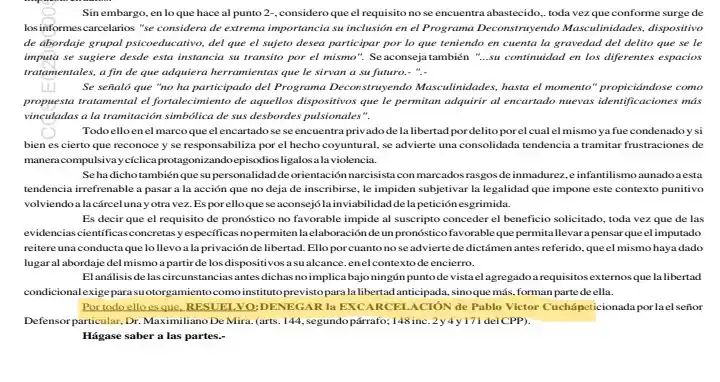 Cuchan preso