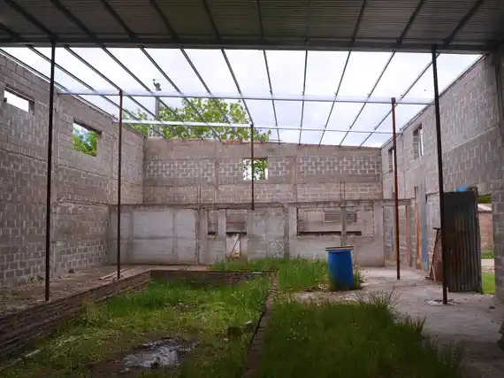 Se reanudan las obras del mini estadio de bochas en el Club Barrio Norte