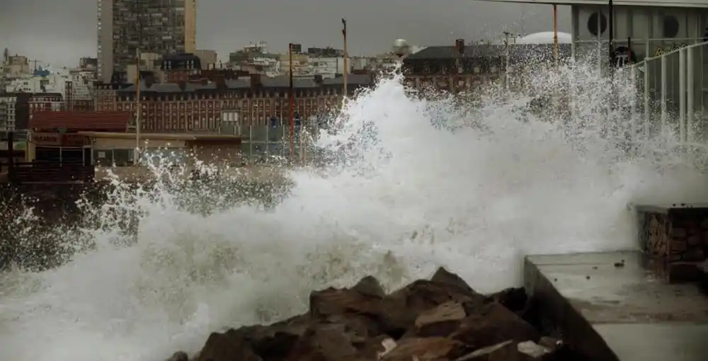 Rige un alerta meteorológico por tormentas en Mar del Plata