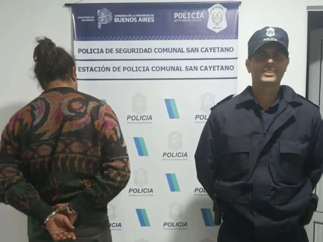 El aprehendido en la sede policial