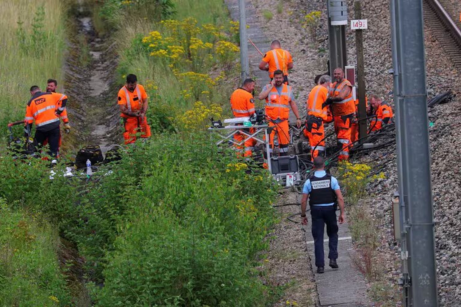 “Ataque masivo” en París a la red ferroviaria el mismo día en el que comienzan los Juegos Olímpicos: incendios y 800.000 pasajeros afectados