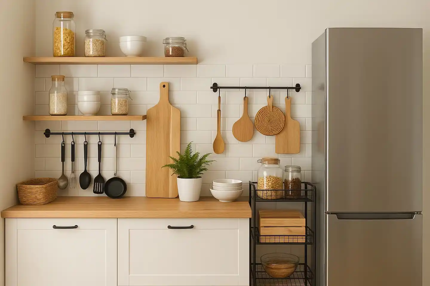 Cómo ganar espacio en la cocina sin tener alacena: trucos simples para mantener todo ordenado