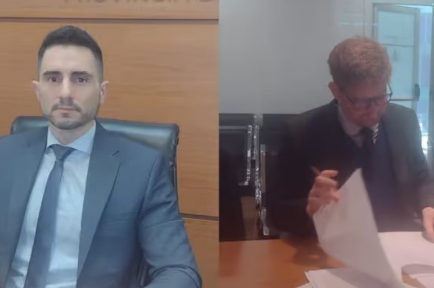 El juez Banegas y el fiscal Marichal. esta vez, la razón la tuvo el MPA.