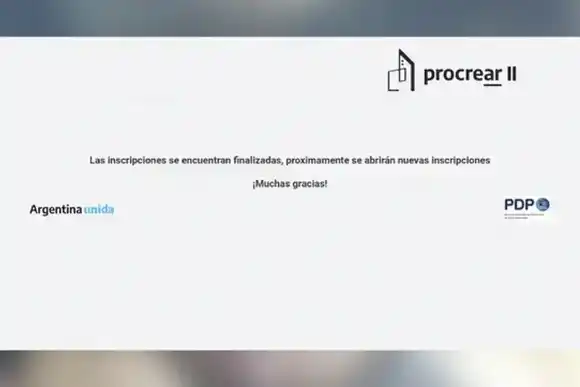 El mensaje que asustó a quienes querían inscribirse para el Procrear II