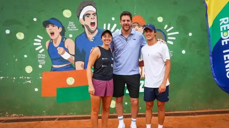 En el marco de la Roland-Garros Junior Series, Juan Martín del Potro fue homenajeado con un mural.