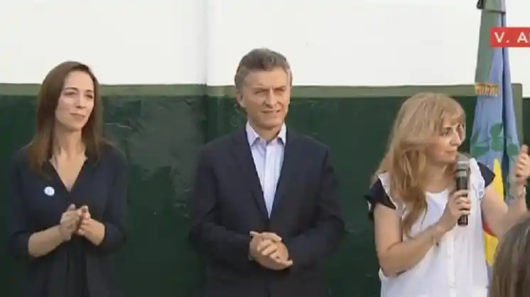 Lanús: Macri y Vidal inauguraron el ciclo lectivo 2016 en la Provincia