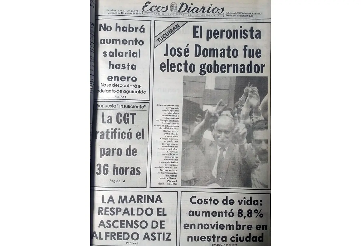 Jueves 3 de diciembre de 1987