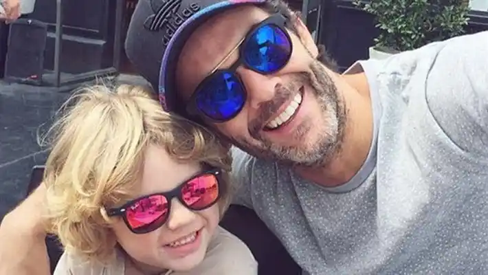 El tierno video de Mariano Martínez con su hijo y su novia embarazada