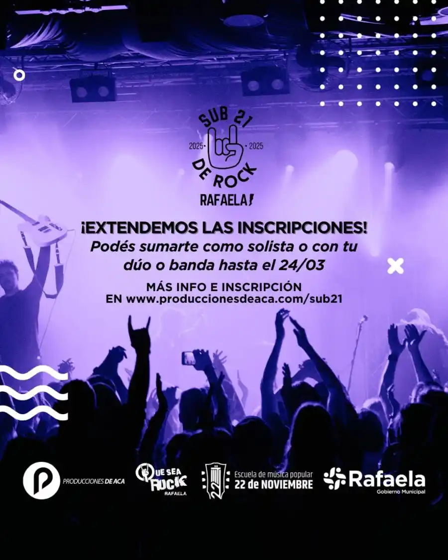 Siguen abiertas las inscripciones al Sub21 de Rock Rafaela: todos los detalles - 2