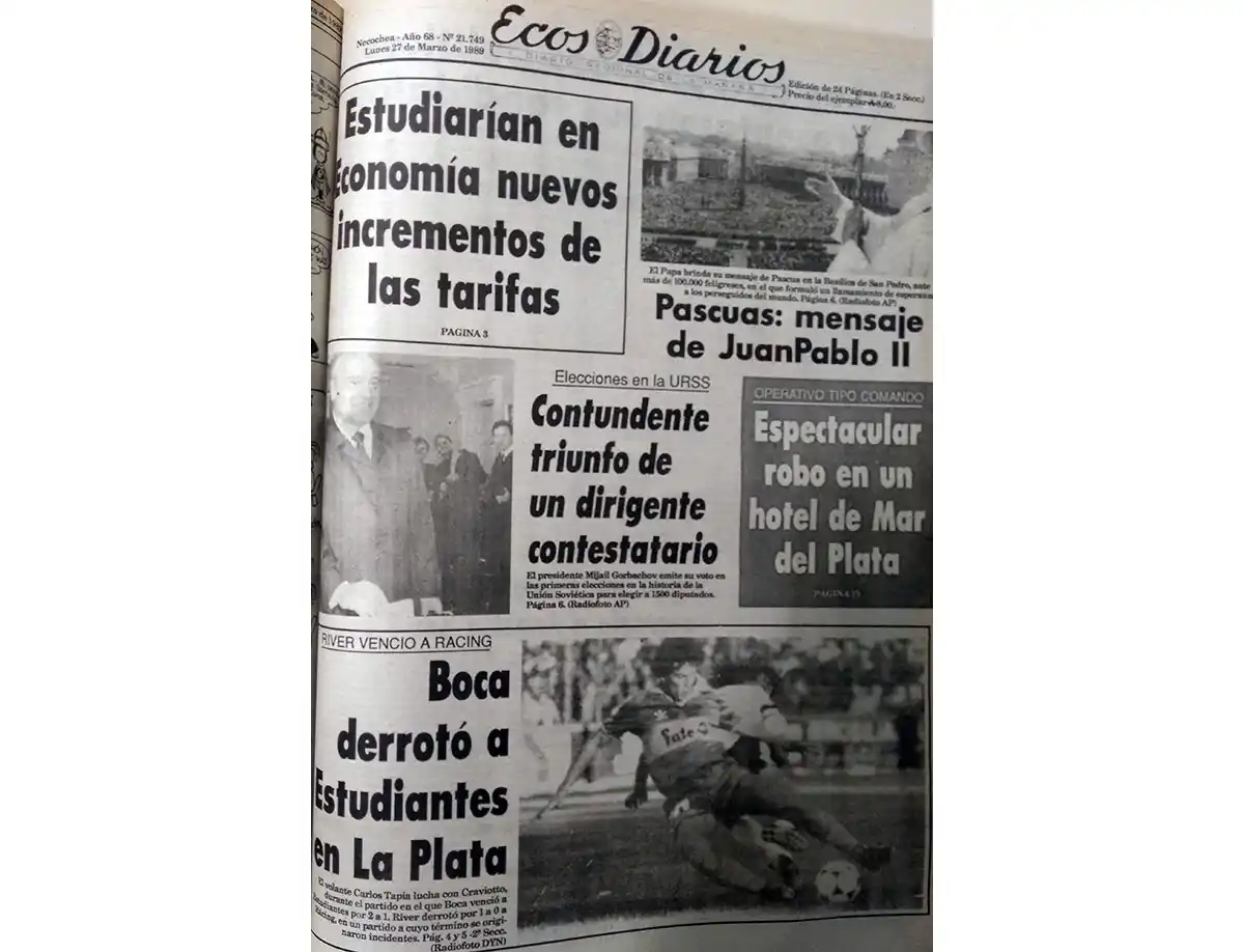 Lunes 27 de marzo de 1989