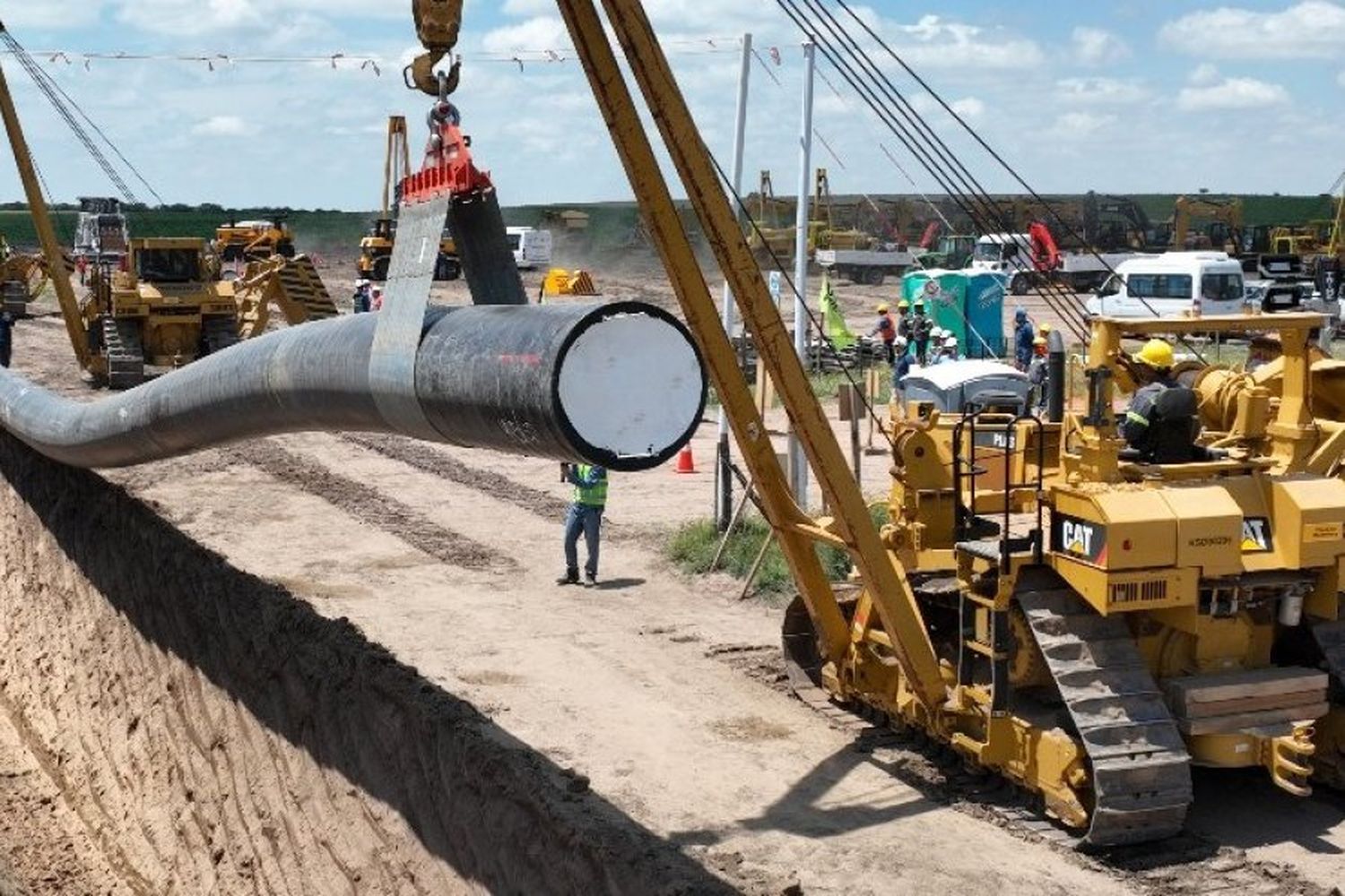 Se hará la última soldadura en el Gasoducto Néstor Kirchner