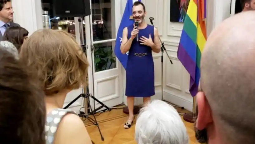 Los diplomáticos festejaron la semana de la diversidad en la Cancillería