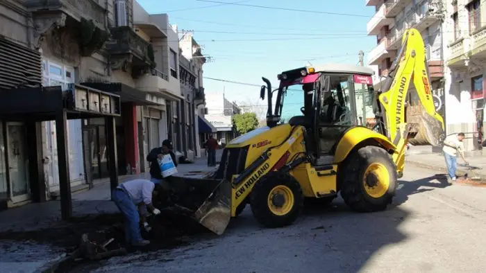 BALCARCE: Siguen los trabajos en la zona céntrica