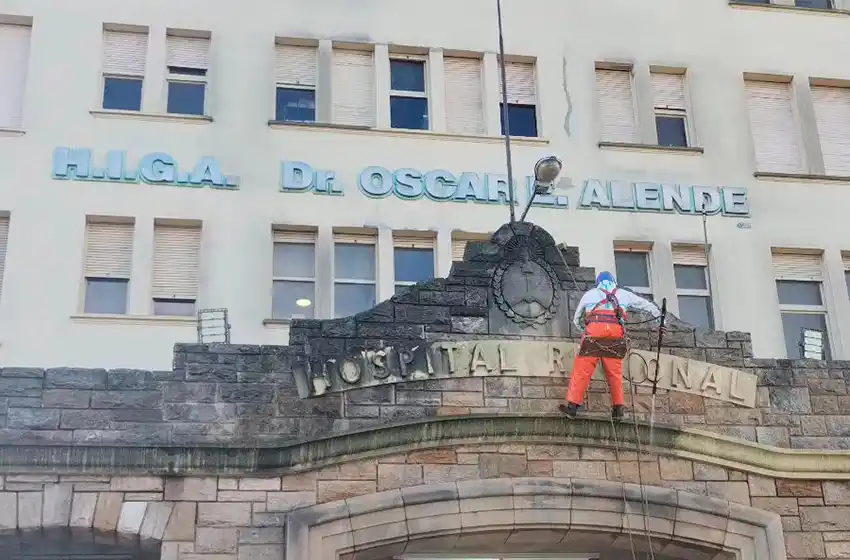 Se pone en valor la fachada del Hospital Interzonal