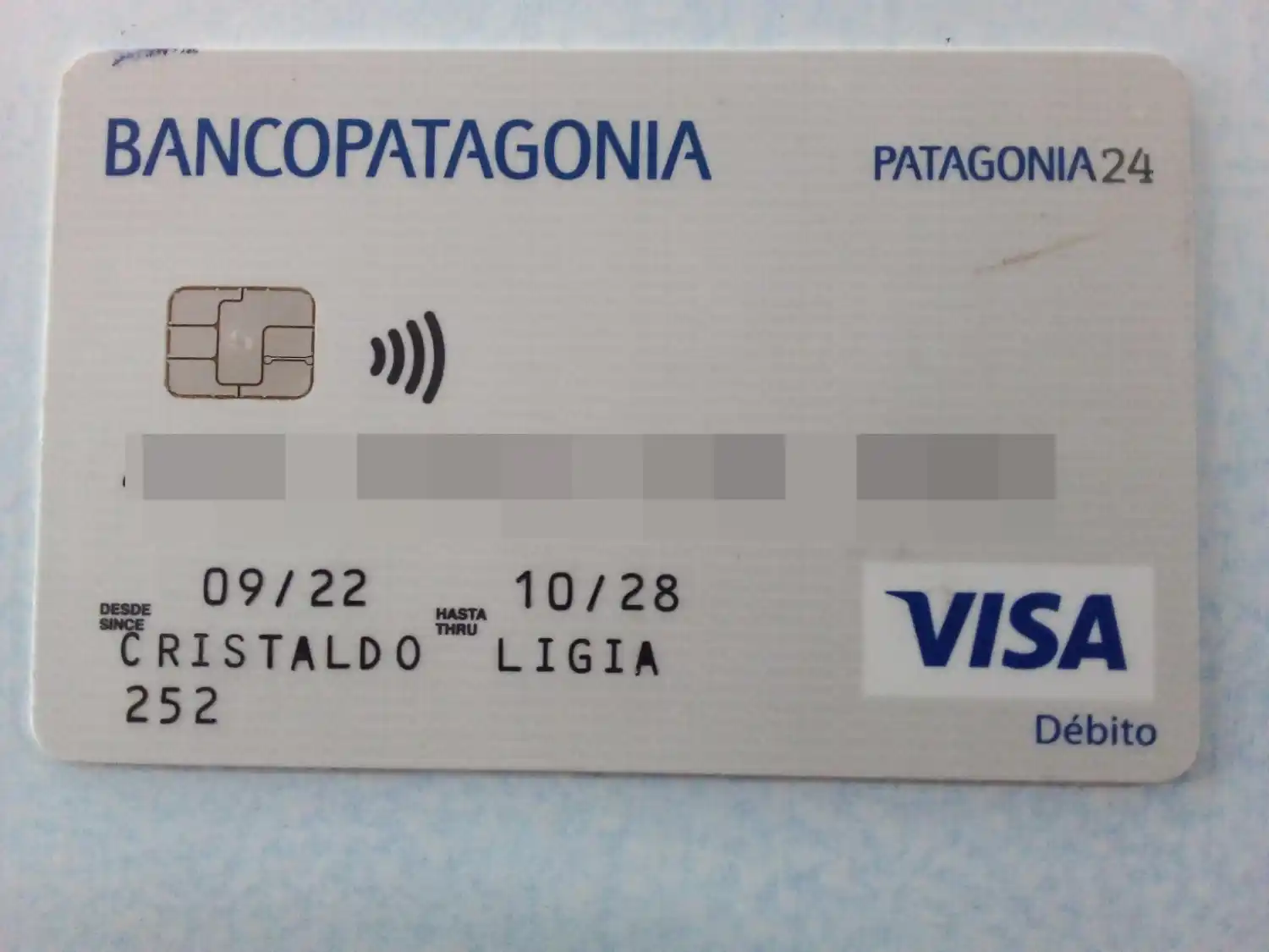 Encontraron la tarjeta de Cristaldo Ligia