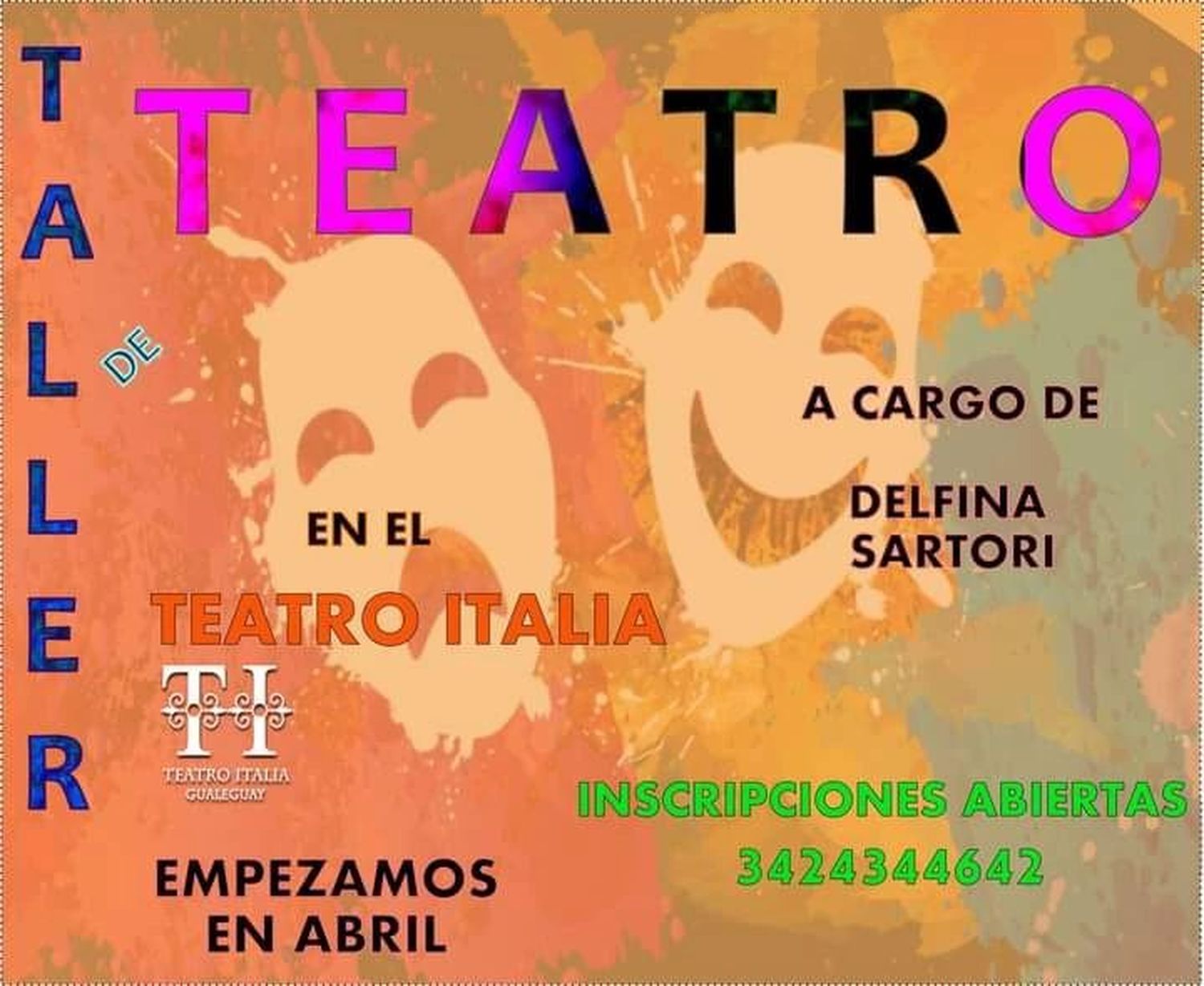 El Teatro Italia tendrá talleres para adultos