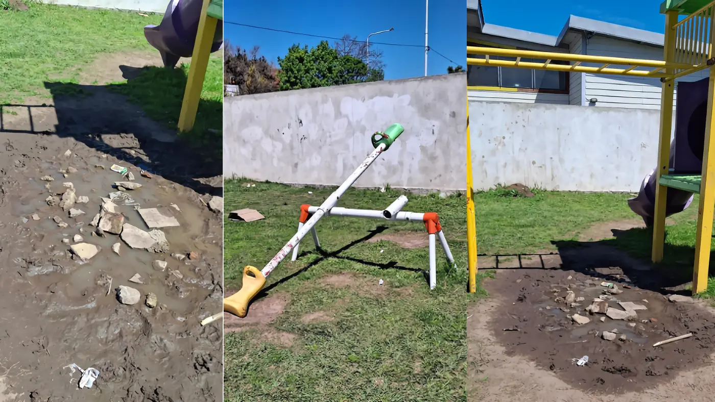 Vecinos del barrio reclaman por los actos de vandalismo.