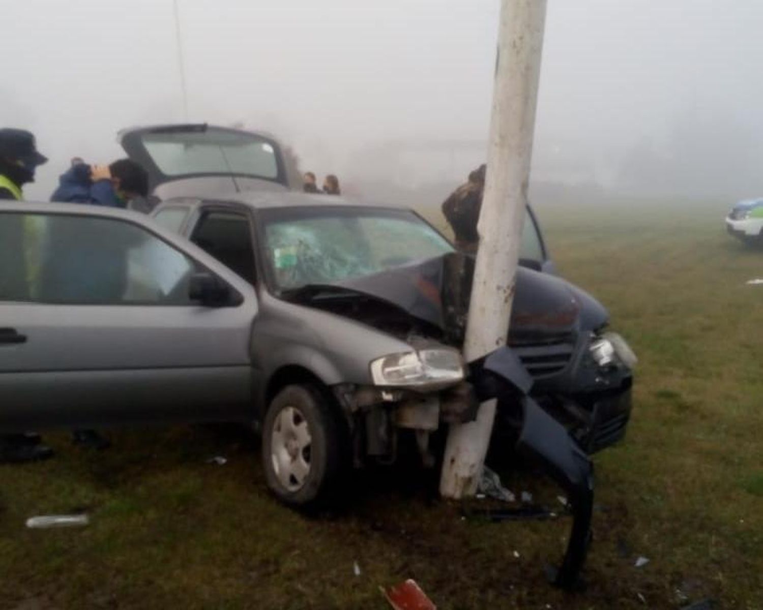 Policías de Tandil sufrieron un accidente en la Ruta 226
