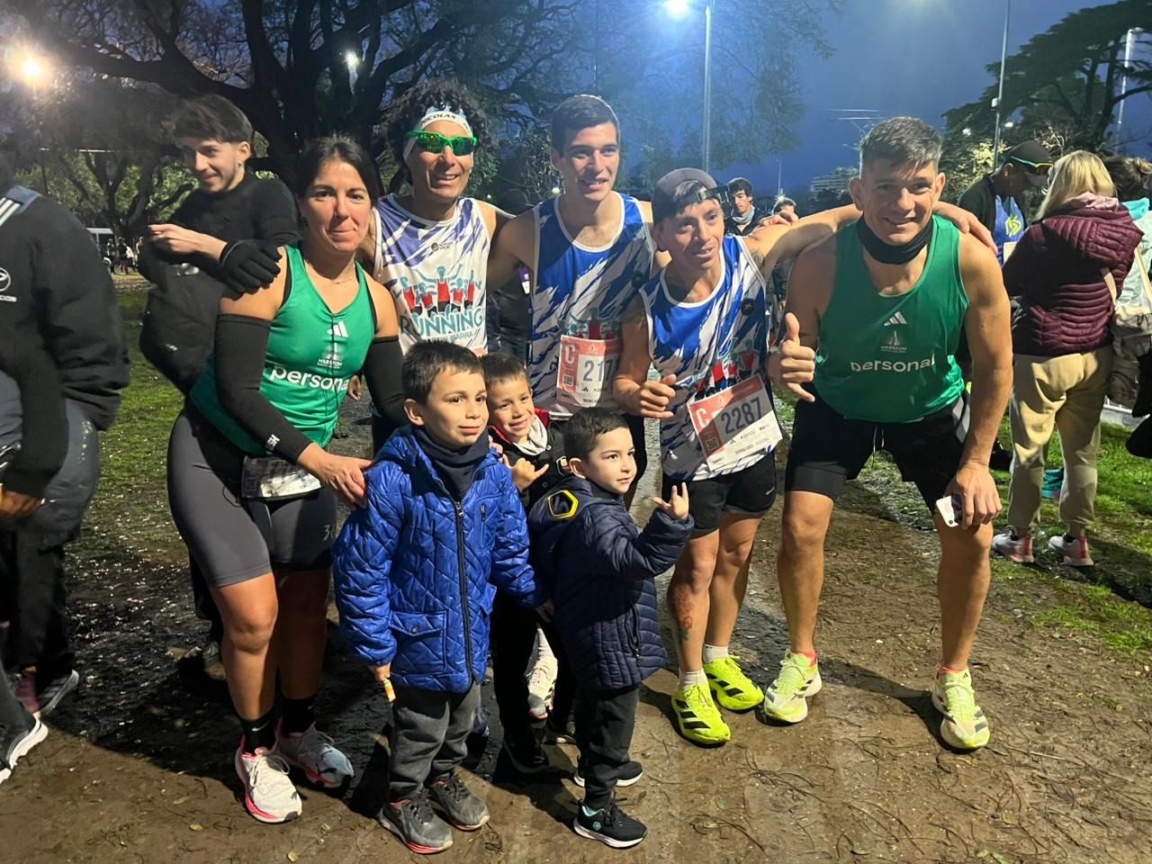 Algunos de los integrantes del equipo gualeyo que participó en Buenos Aires.