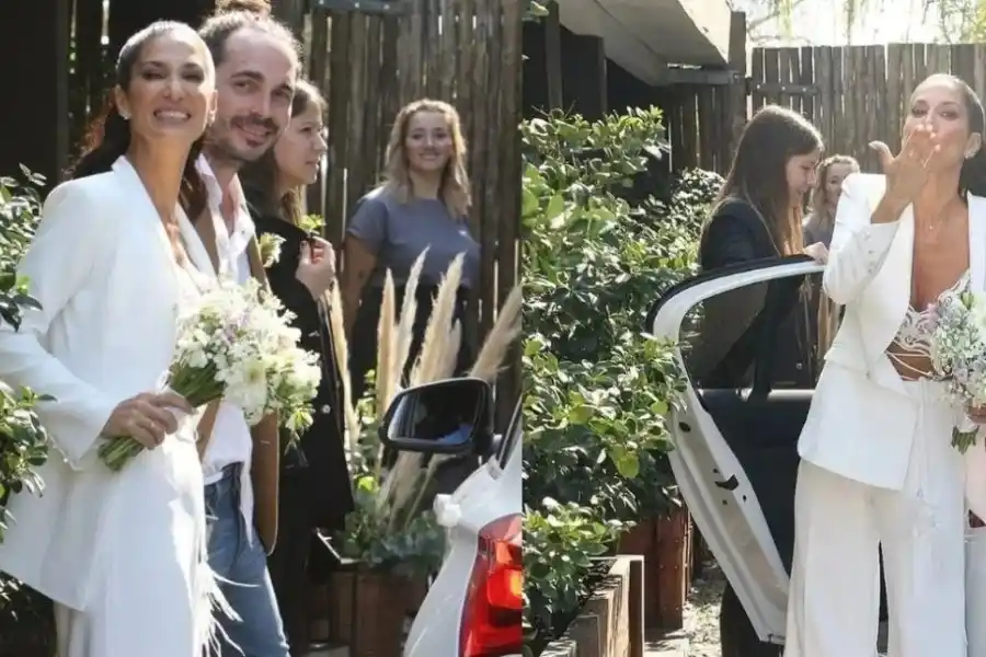 El insólito motivo por el que el marido de Silvina Escudero no posó con ella en su casamiento