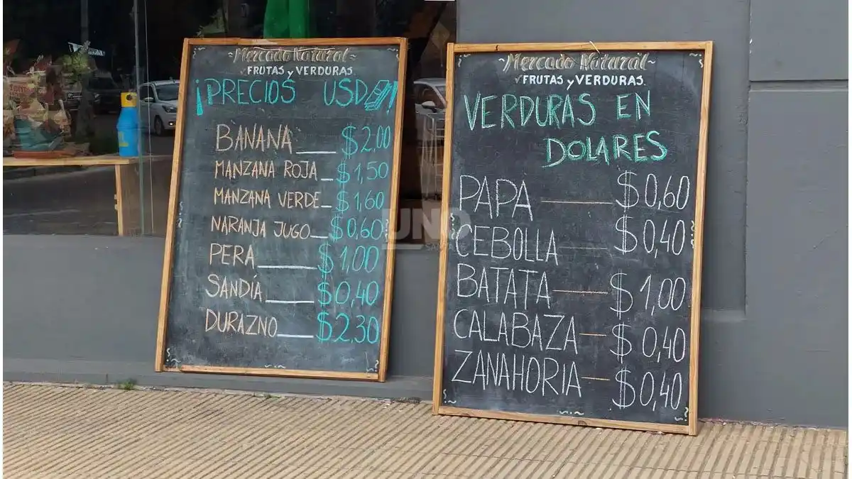 En 2023, un carnicero puso los precios en dólares.