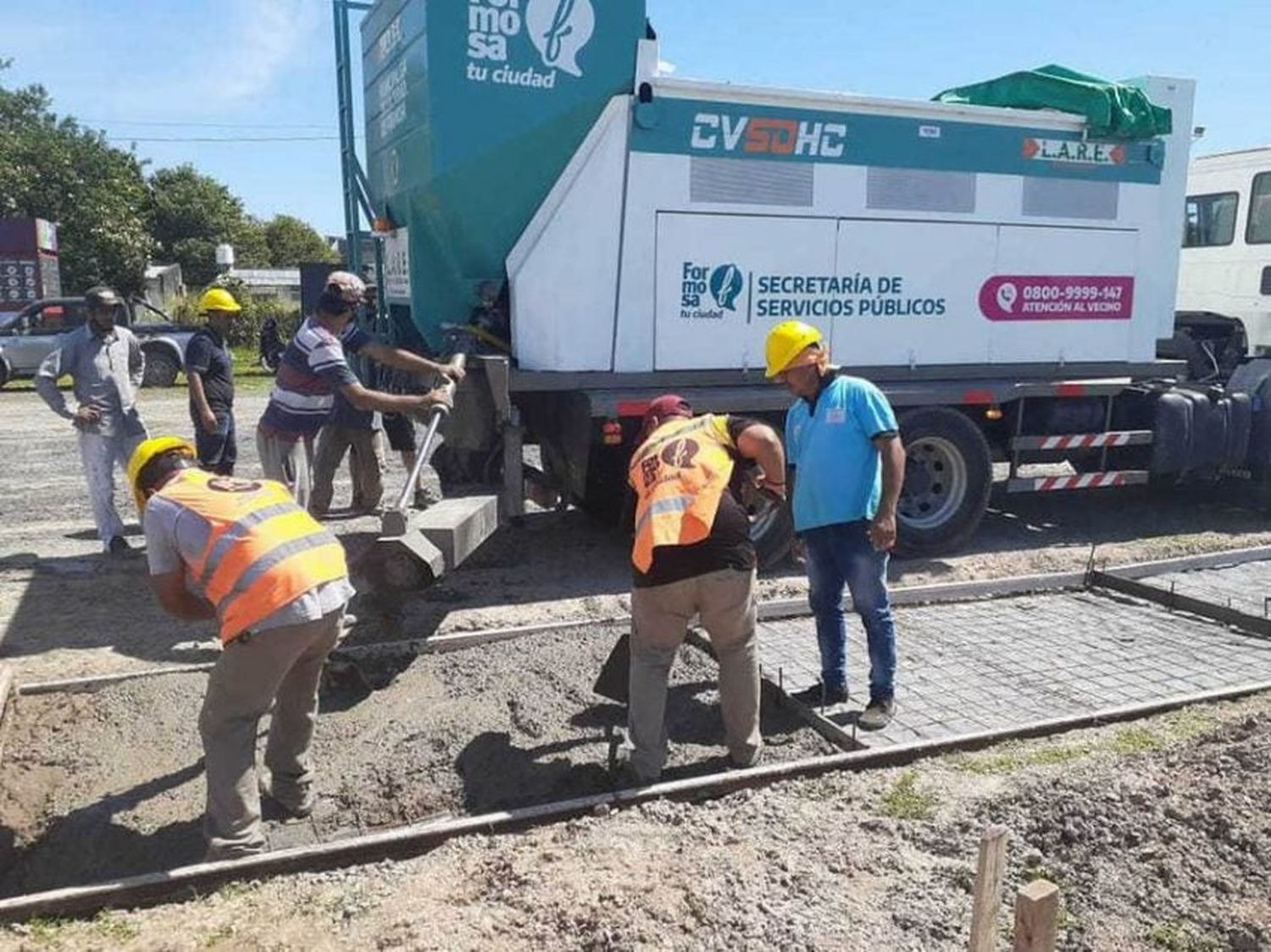 La comuna construye un sendero perimetral en el Paseo Ferroviario