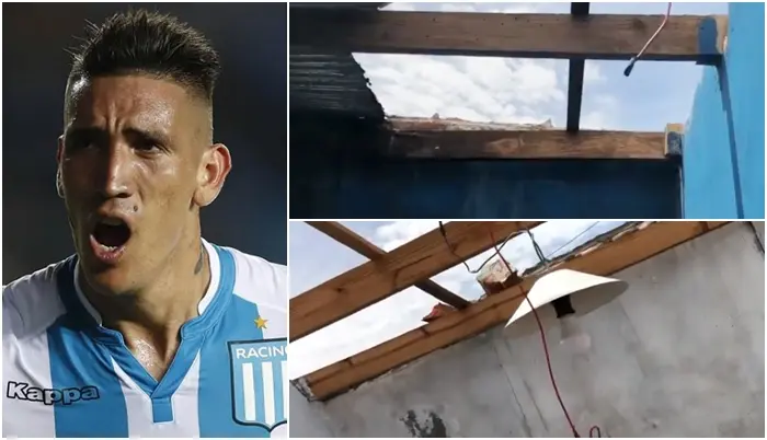 Mal momento para Ricardo Centurión: Temporal le voló el techo a la casa de su familia en Avellaneda