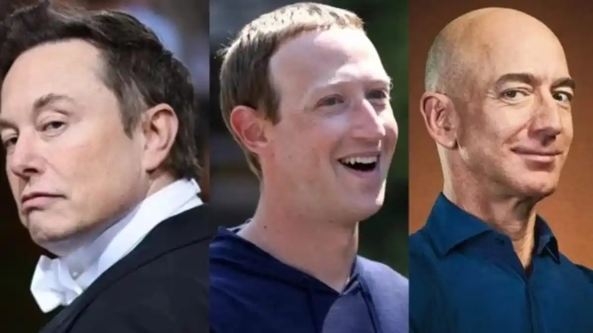 ¡Y OTROS PELANDO! Musk, Zuckerbeg y Bezos son los que más riqueza generaron en 2023