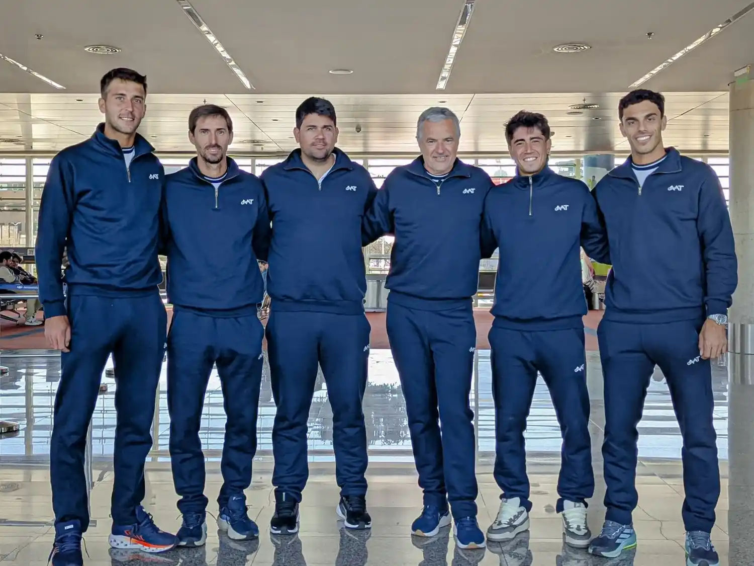 El equipo argentino antes de viajar a Países Bajos.