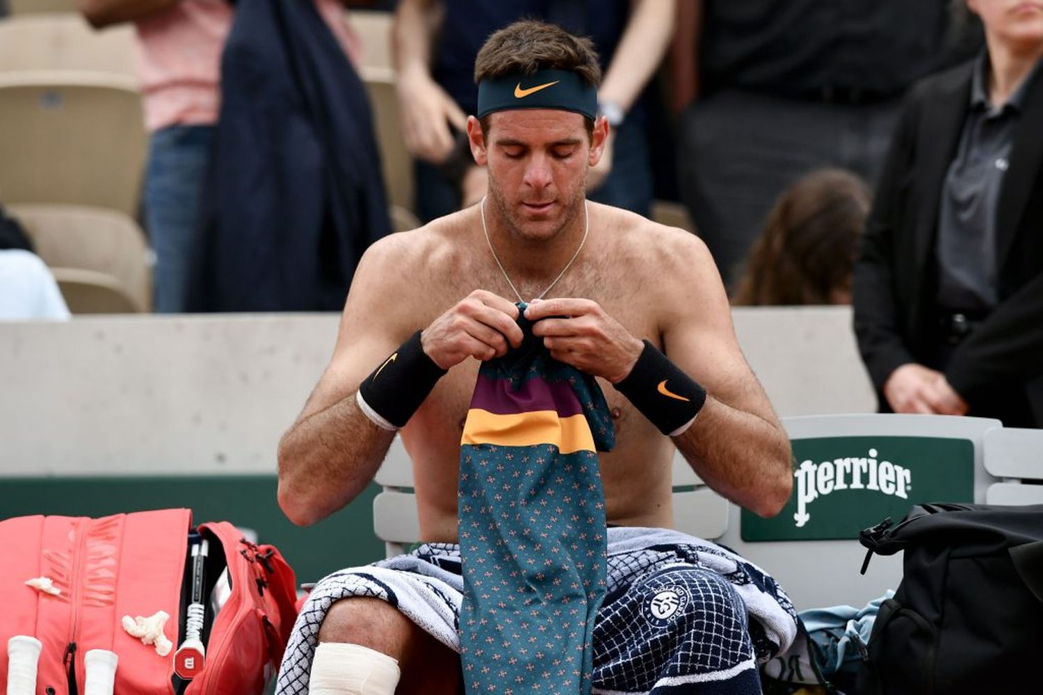 Del Potro se bajó de la exhibición ante Federer