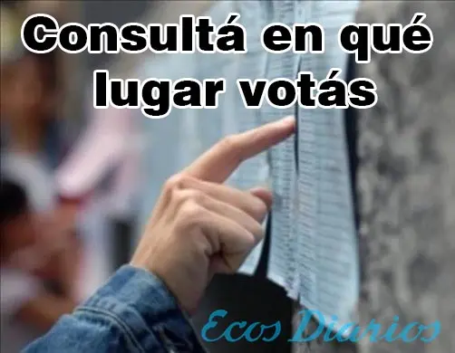 Averiguá en qué escuela te toca votar