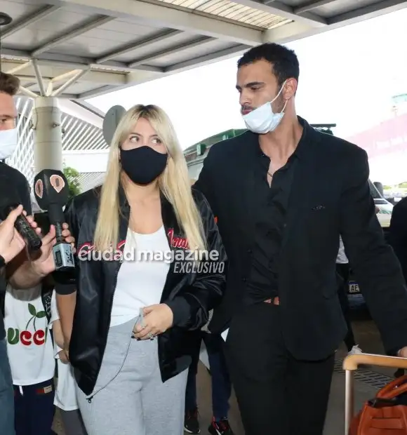 Wanda Nara llegó a la Argentina junto a sus hijos y sin Mauro Icardi