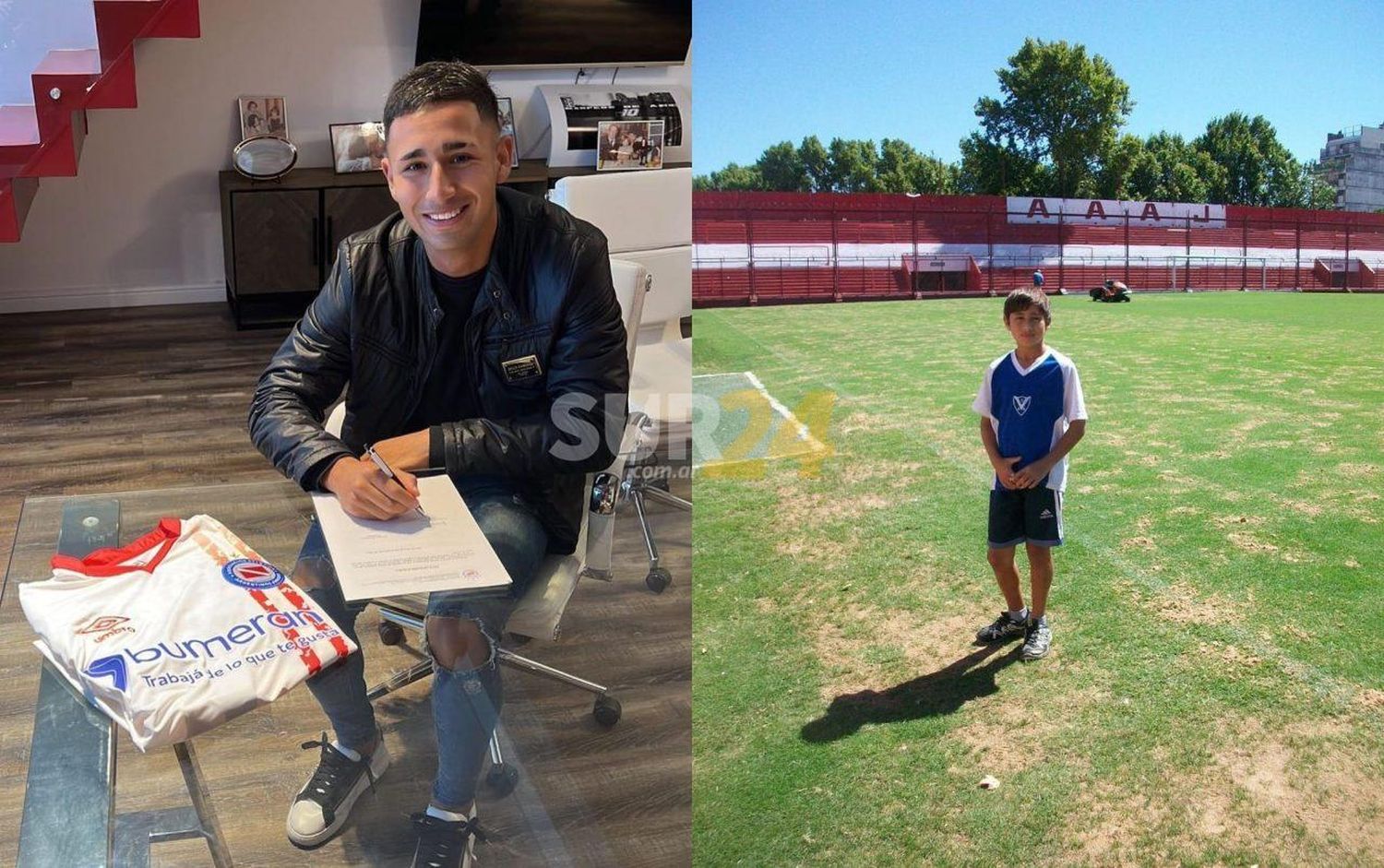 El venadense Nicolás Tolosa firmó su primer contrato profesional en Argentinos Jrs.