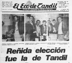 Se cumplen 35 años del triunfo que llevó a Reynoso a la intendencia de Tandil