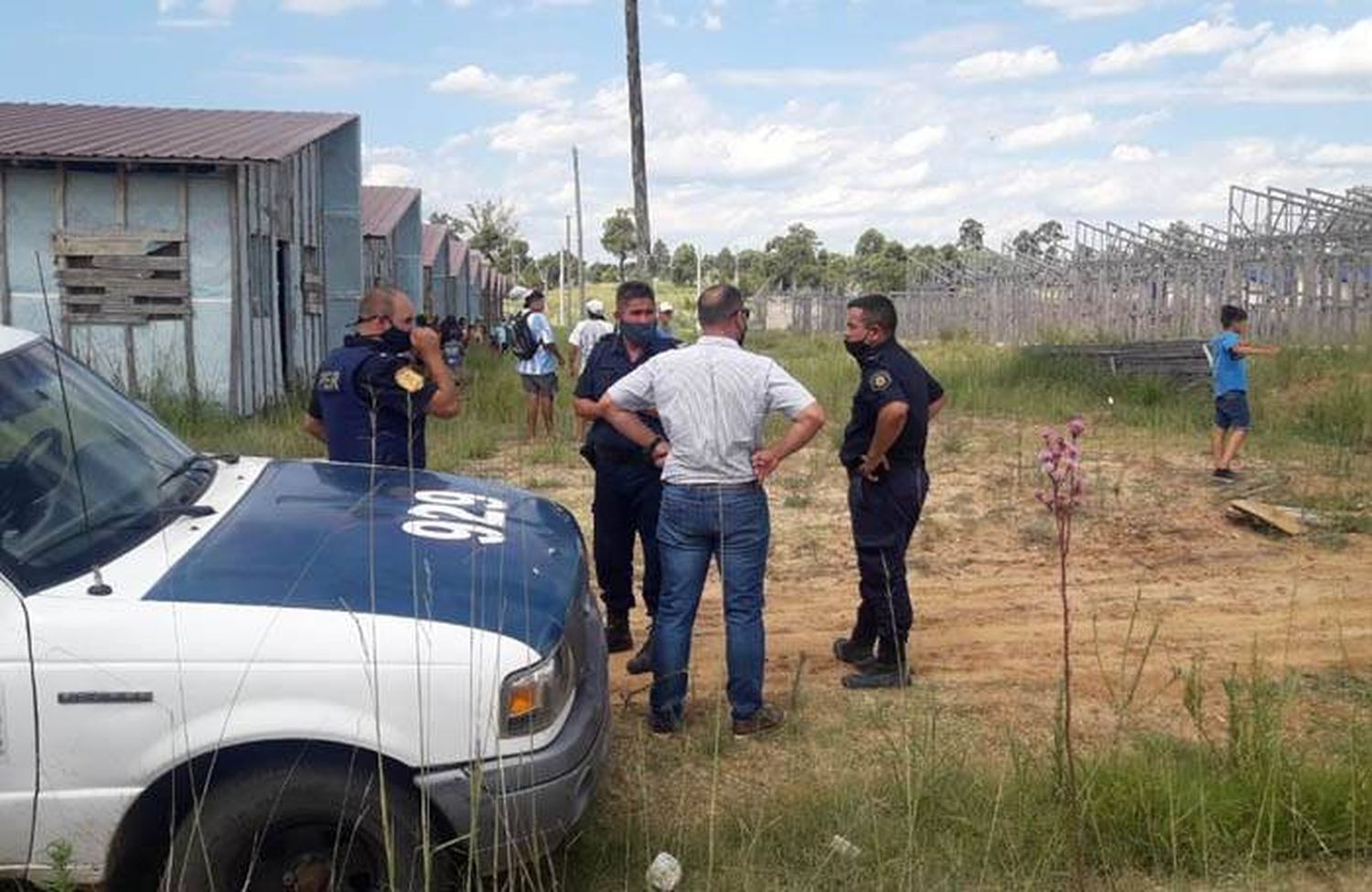 Rápida intervención de la  municipalidad y la policía  impide intento de usurpación  