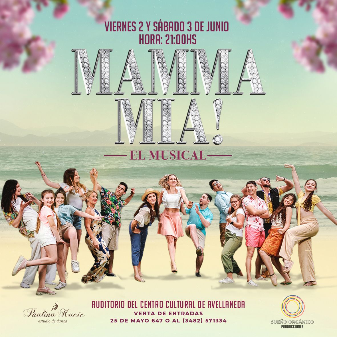 La obra “Mamma Mía” vuelve a las tablas, esta vez en el Auditorio de Avellaneda