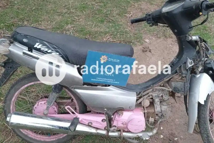 Recuperaron una moto robada hace una semana