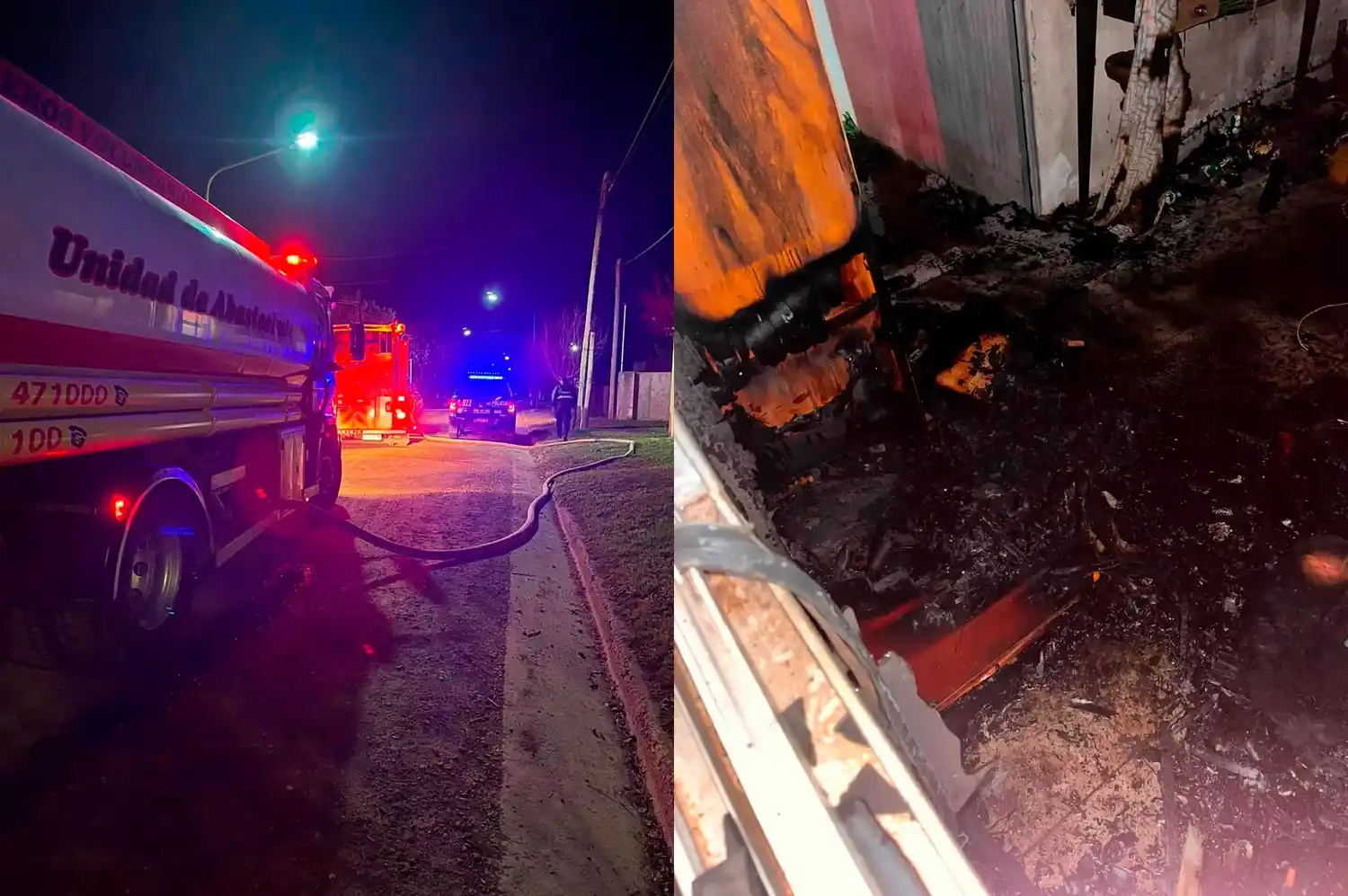 Alarma en la madrugada por un incendio en una vivienda de la región con importantes pérdidas