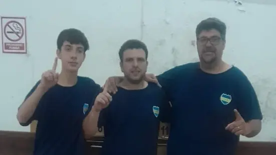 Campeones. Los Ponce (Jeremías y Carlos) y Lautaro Quirós